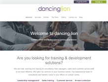 Tablet Screenshot of dancinglion.com